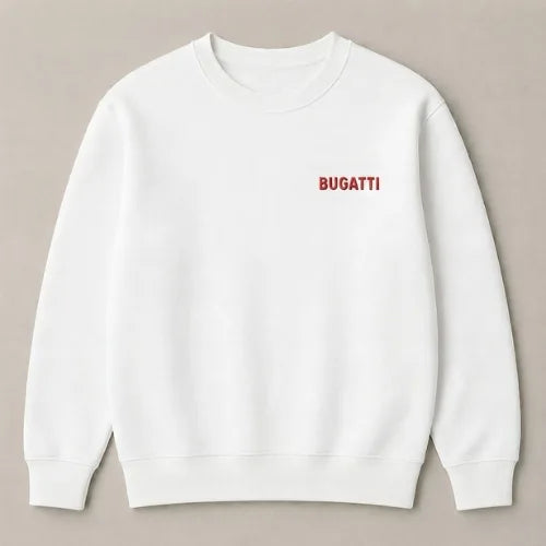Bugatti Chiron dream car white sweatshirt