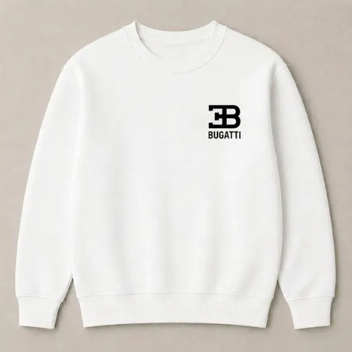 Premium Bugatti Chiron white streetwear sweatshirt