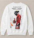 White Bugatti sports car graphic sweatshirt