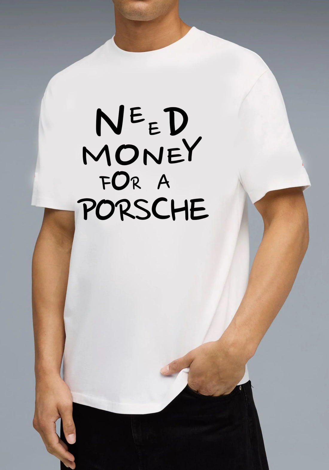 Build Wealth Buy Porsche T-Shirt with luxury car quote design