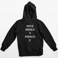 Classic Alpha hoodie back view showing Need Money logo and modern streetwear fashion style