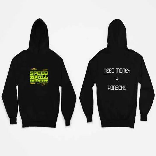Need Money Classic Street Icon hoodie front view with premium streetwear design and bold urban icon branding