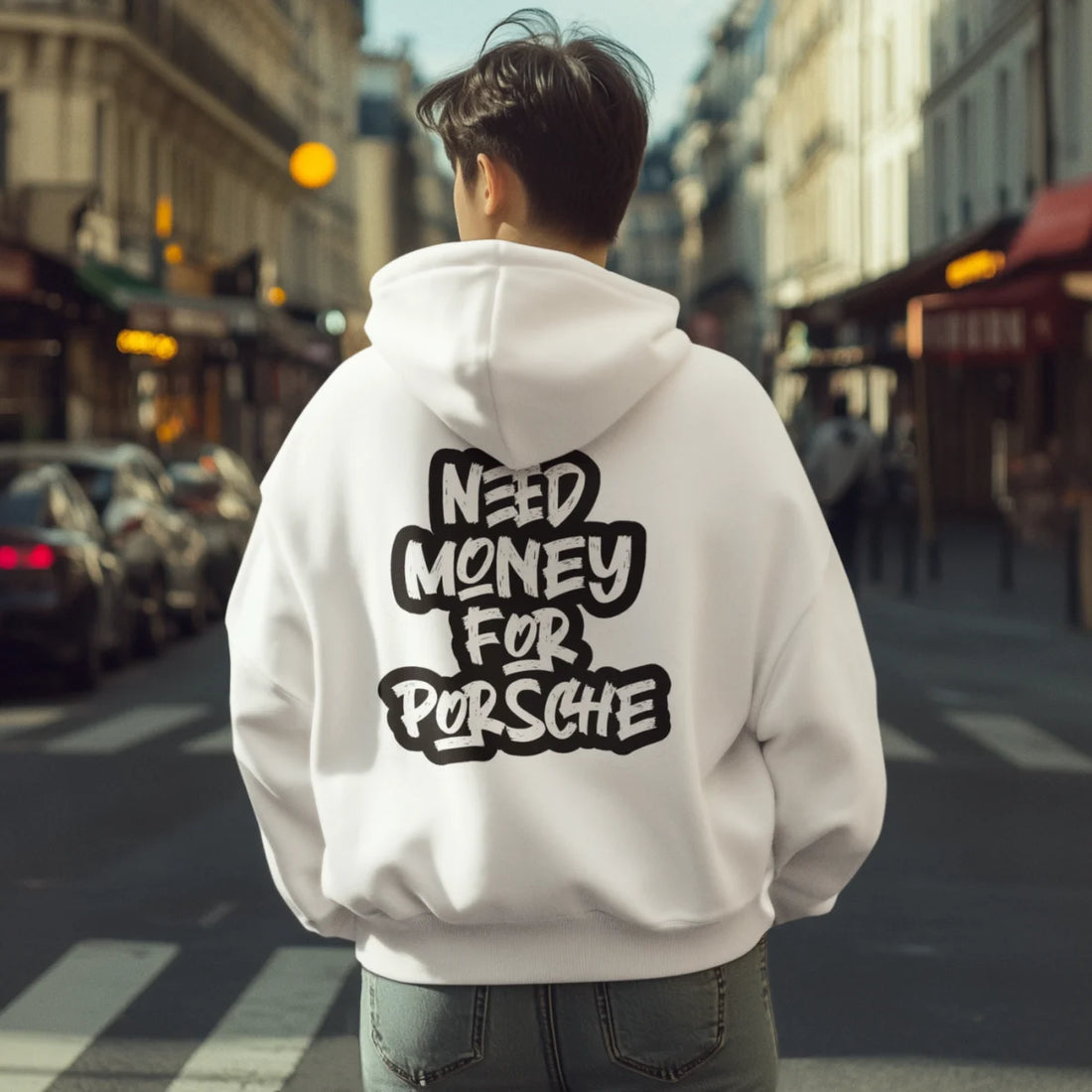 Need Money For Porsche Classic Core Hoodie – Trendy Streetwear Graphic Sweatshirt