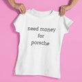 Need Money classic logo street style cotton tee