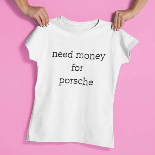 Need Money classic logo street style cotton tee