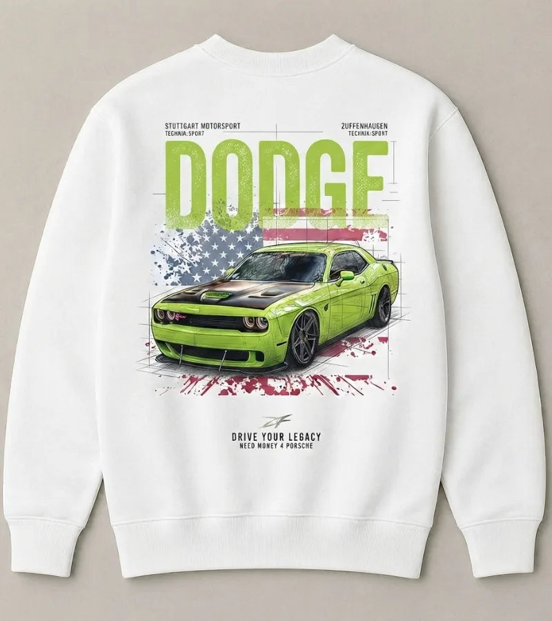 Dodge HEMI Lifestyle White Sweatshirt