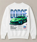 Dodge Sports Car Addict White Sweatshirt