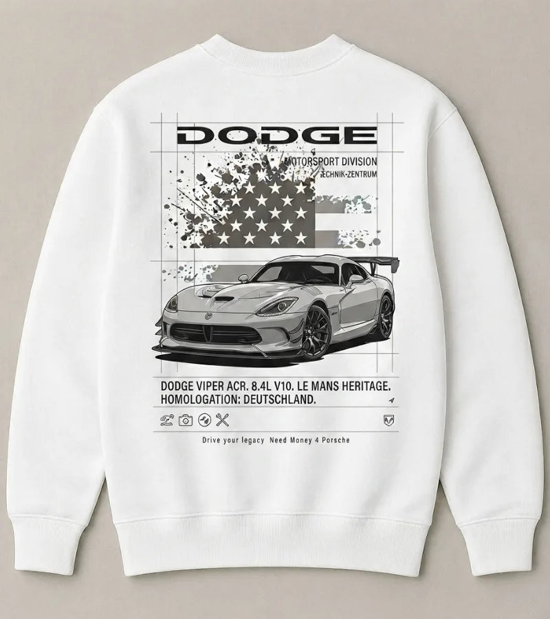 Dodge Weekend Cruise White Sweatshirt