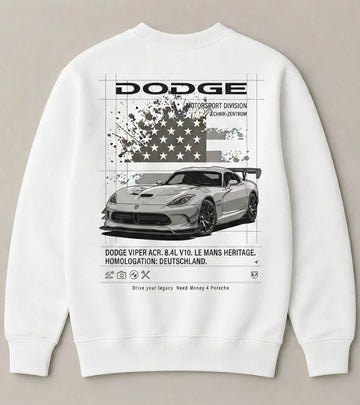 Dodge Weekend Cruise White Sweatshirt