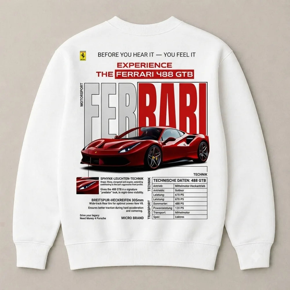 Ferrari collector dream quote sweatshirt