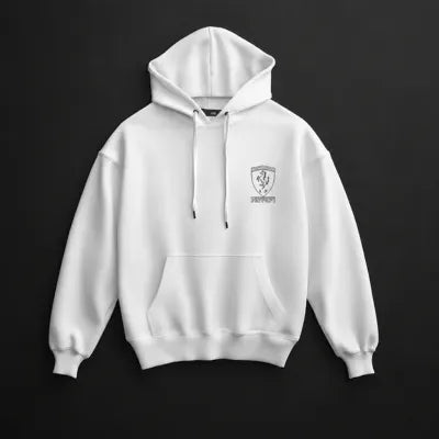 Ferrari dream garage white pullover hoodie