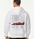 Ferrari automotive lifestyle white hoodie