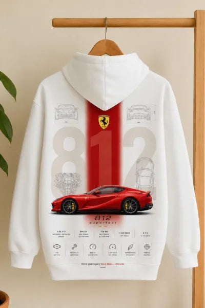 Premium Ferrari luxury car streetwear hoodie