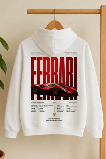 Ferrari luxury car enthusiast hoodie