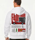 Ferrari automotive lifestyle oversized hoodie