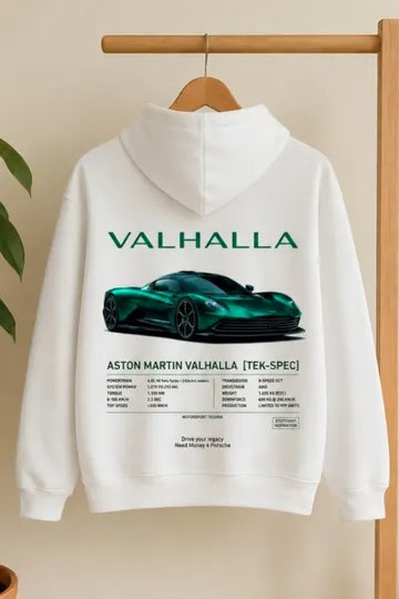 Ferrari automotive lifestyle white hoodie