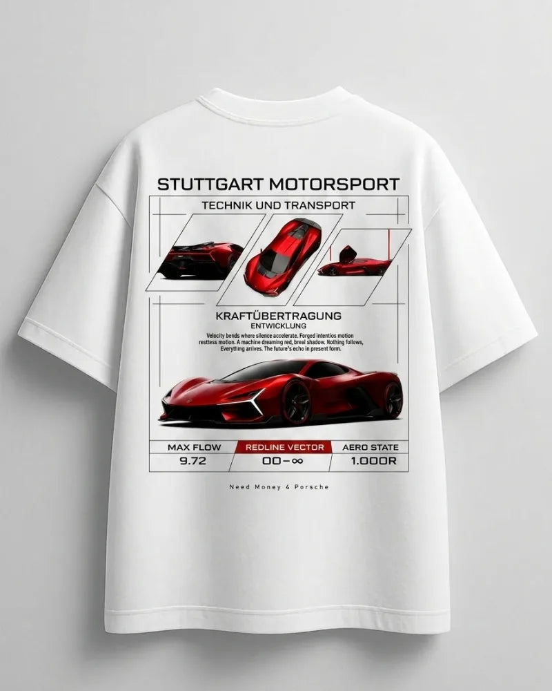 Car lover oversized t-shirt with Mustang inspired artwork