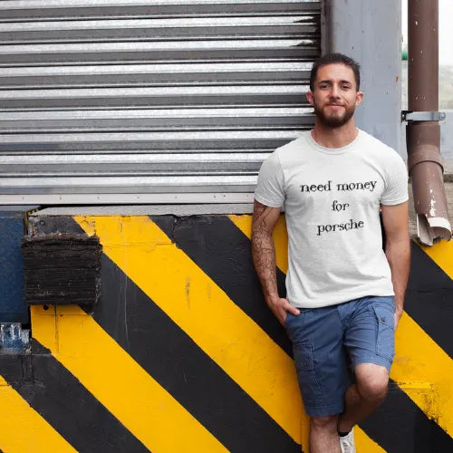 Urban fashion Need Money Classic Motivation Text street style tee