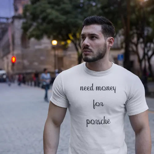 Need Money Classic Noir motivational streetwear tee