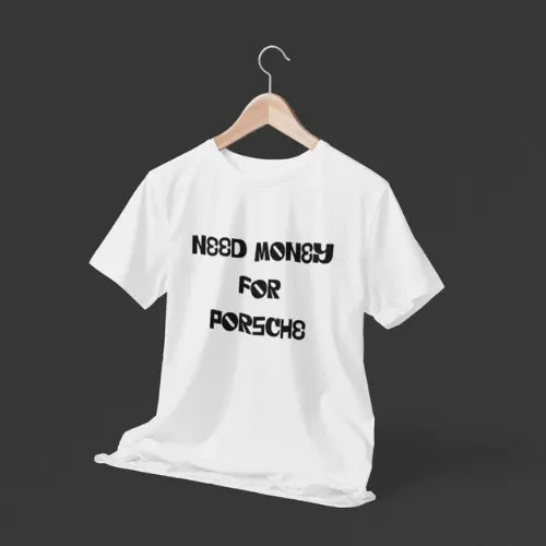 Need Money Classic Sharp Text urban street style men’s tee