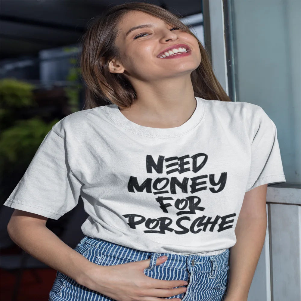 Hustler Porsche quote oversized luxury tee