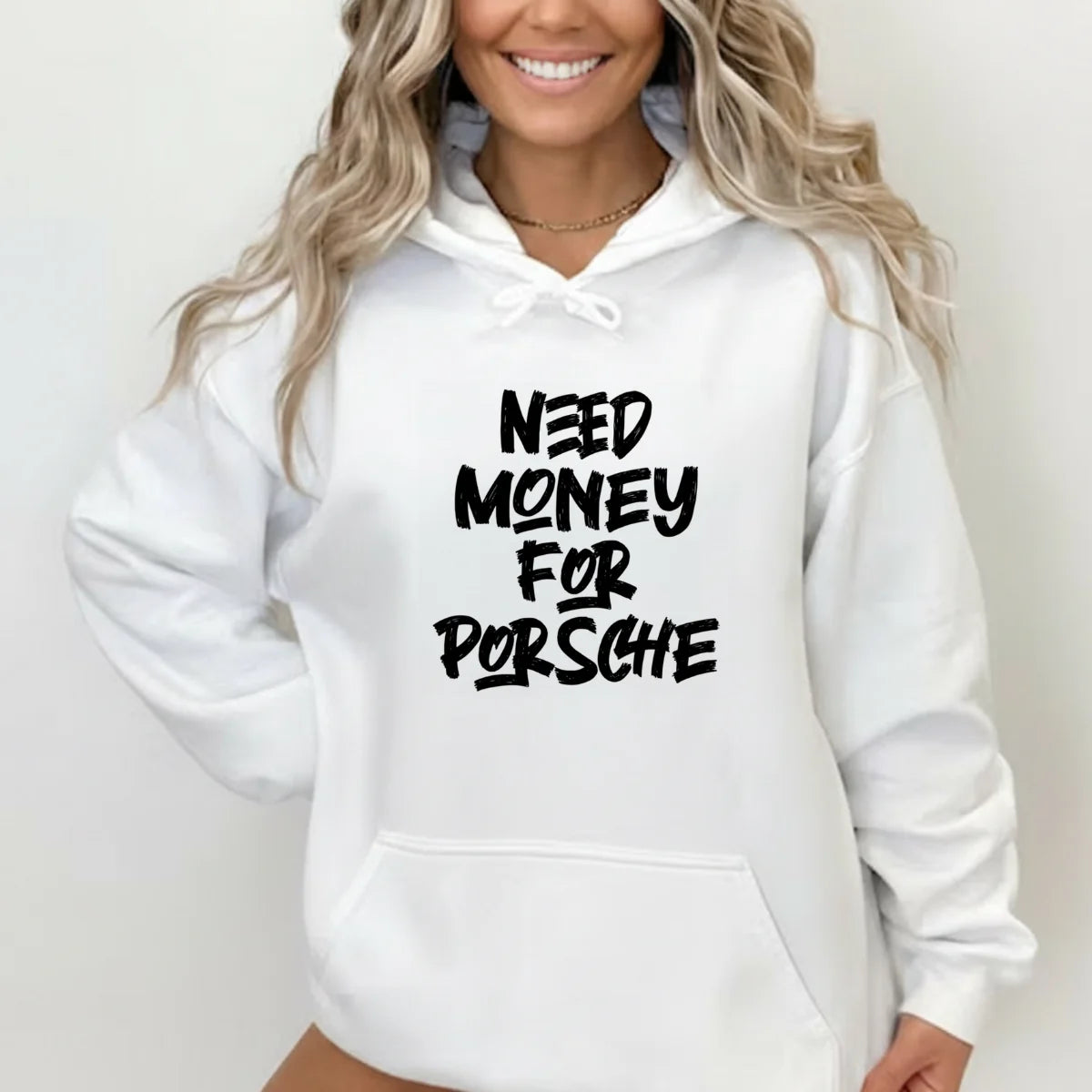 Hustler Porsche quote luxury hoodie