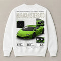 Lamborghini Aventador dream car white sweatshirt