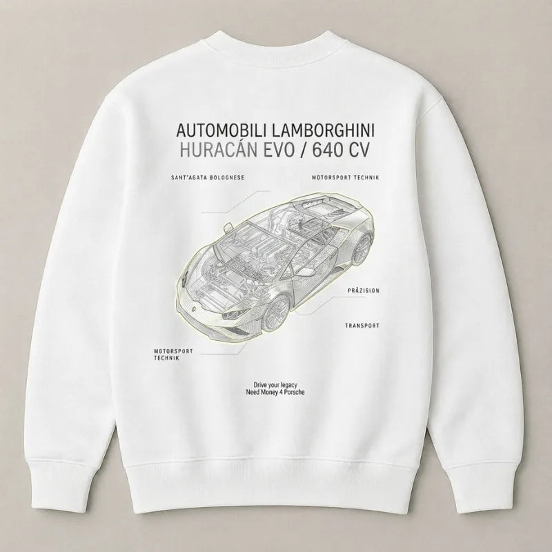 Premium Lamborghini Aventador streetwear sweatshirt