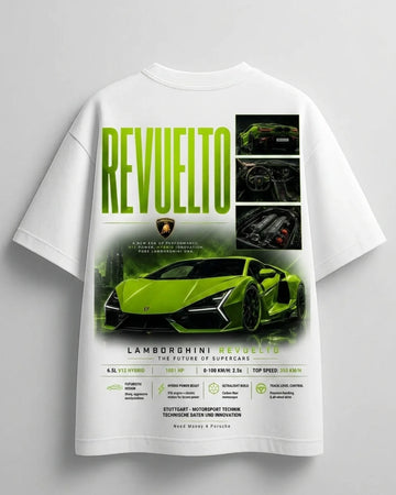 Stylish white graphic tee featuring Mercedes-Benz inspired artwork