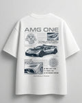 Premium Mercedes-Benz white oversized casual t-shirt