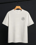 Men's Mercedes-Benz white oversized crew neck tee