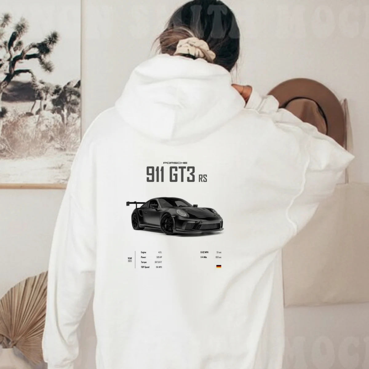 Motivational Porsche streetwear hoodie