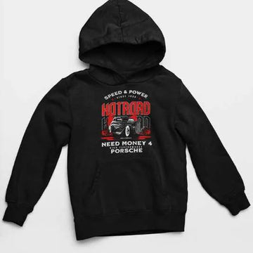 Need Money Classic Hustle Culture hoodie front view with premium streetwear design and motivational hustle branding