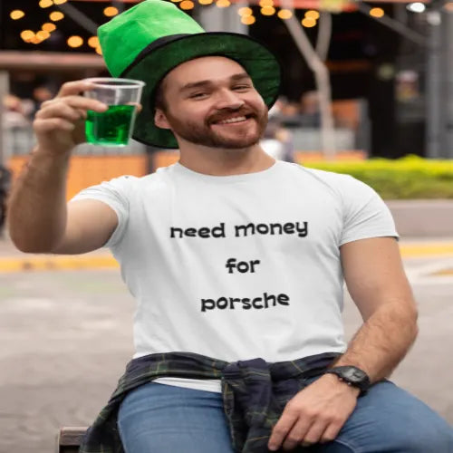 Trendy street style Need Money Classic Bold Logo everyday top