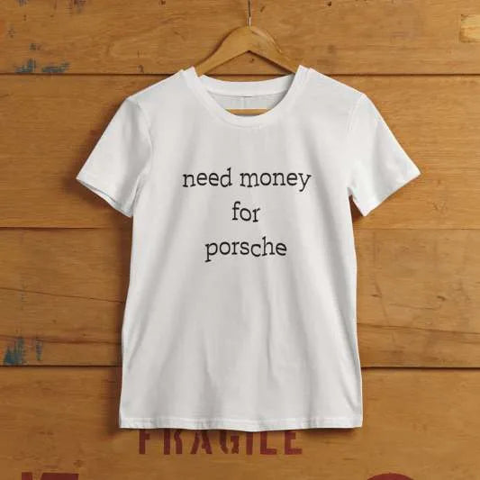 Classic film inspired Need Money Icon urban fashion top