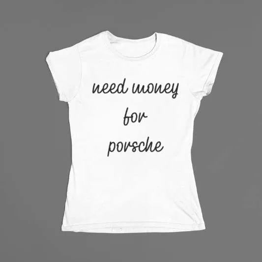 Vintage film aesthetic Need Money Core streetwear tee