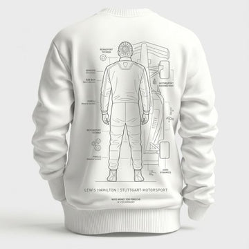 modern sweatshirt with Need Money dreamer logo on front in minimalist style