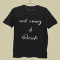 Need Money Classic Front Logo Black T-Shirt stylish back print streetwear te