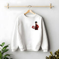 Need Money classic front logo sweatshirt with clean minimalist streetwear design