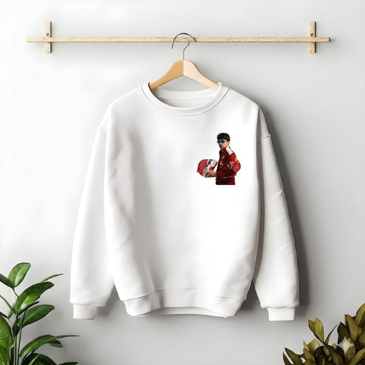 Need Money classic front logo sweatshirt with clean minimalist streetwear design