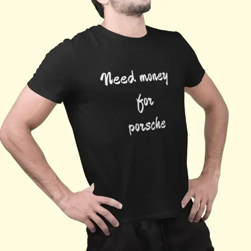 Need Money Classic Lifestyle T-Shirt stylish back print streetwear tee