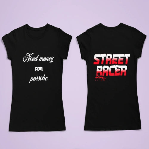Need Money Classic Motivation T-Shirt stylish back print streetwear tee