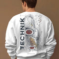 classic oversized streetwear sweatshirt with Need Money logo design on fron