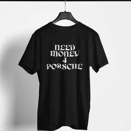 Need Money Classic Pure T-Shirt soft cotton premium fabric detail