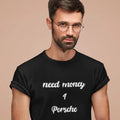 Need Money Classic Sharp Text T-Shirt stylish back print bold streetwear tee