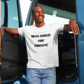 Need Money Classic Sharp Text bold streetwear graphic tee for men