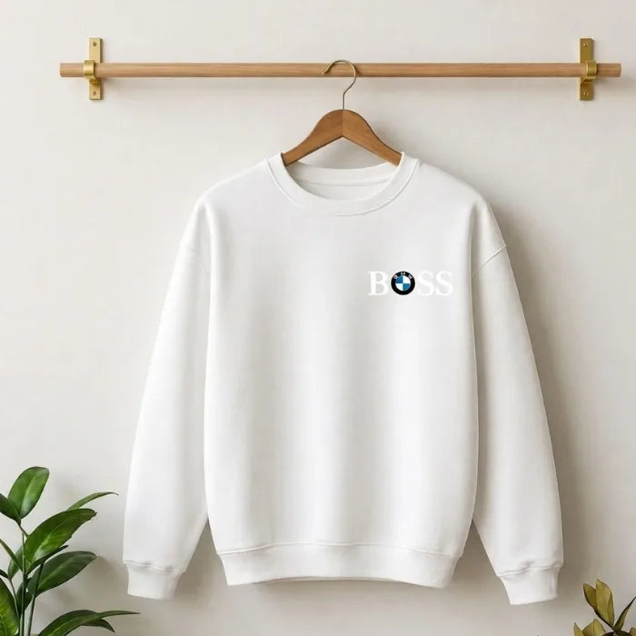 Need Money Classic Signature Sweatshirt front view stylish casual wear