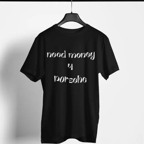 Need Money Classic Signature T-Shirt stylish back print streetwear tee