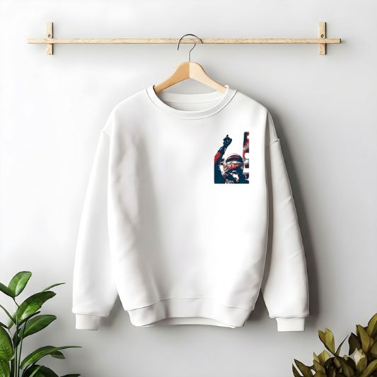 simple minimal streetwear sweatshirt with Need Money front logo print