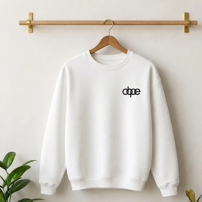 Need Money Classic White Audi inspired Dynamic Power Sweatshirt oversized fit urban streetwear look